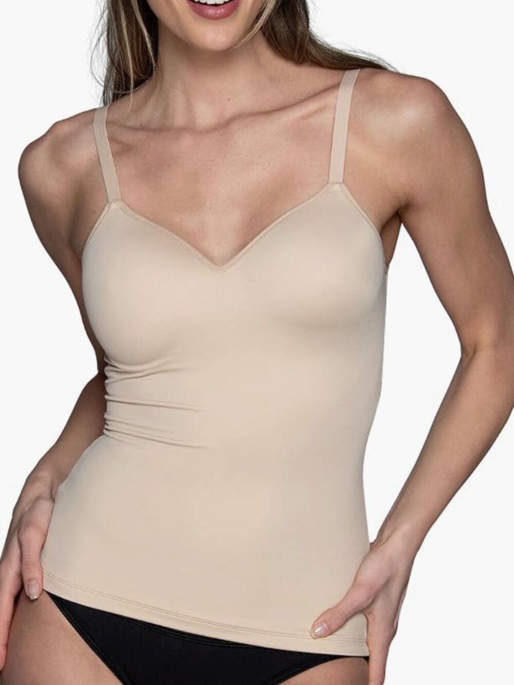 Vanity Fair Shaping Built in Bra Tummy Control Shapewear Cami Top